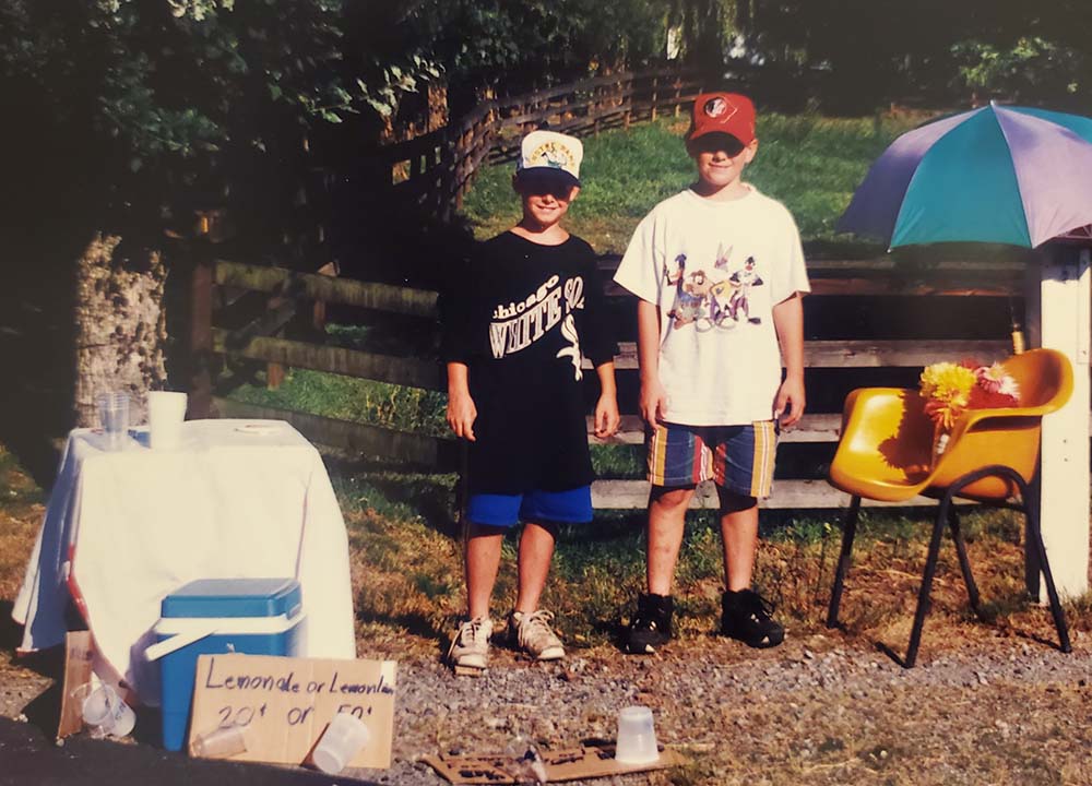 photo of Scott and Colby as young boys
